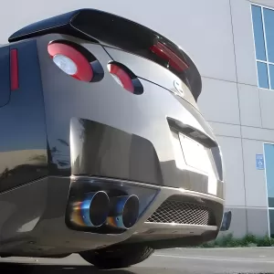 Nissan GTR - 2009 to 2024 - Coupe [All] (Burnt Titanium Style Quad Tips)