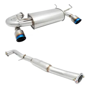 Nissan 350Z - 2003 to 2009 - All [All] (Dual Burnt Titanium Style Rolled Tips)