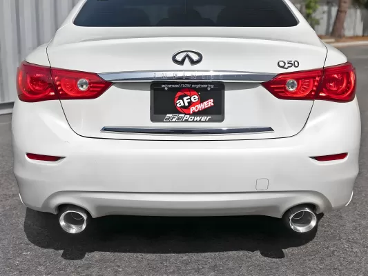Infiniti Q50 - 2016 to 2024 - Sedan [Ed. 30, LUXE, PURE, Premium Turbo, RED SPORT 400, SENSORY, SPORT Turbo, Sig. Ed.] with 3.0L & RWD (Axle-Back) (Polished Tips)