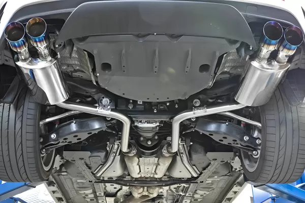 Lexus RC 200t - 2016 to 2017 - Coupe [All] (Axle-Back) (Quad Blue Flame Tips)