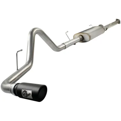 Toyota Tundra - 2010 to 2017 - 2 Door Reg Cab [Base, Base FFV, SR, SR FFV, Tundra Grade, Tundra Grade FFV] with 5.7L & 4WD/RWD (Mach Force-Xp) (Single Side Exit Black Tips) (With Long 97.2 Inch Bed) (With 145.7 Inch Wheel Base)