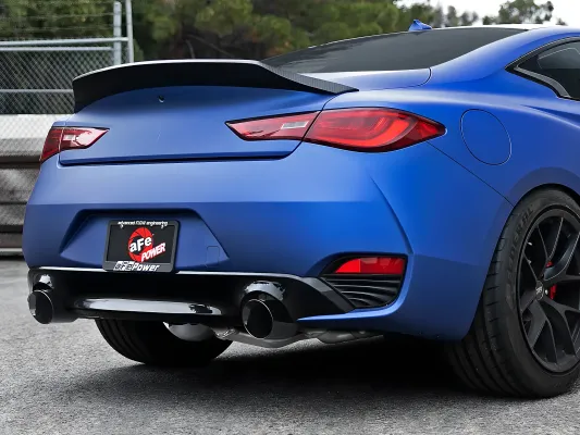 Infiniti Q60 - 2017 to 2022 - Coupe [LUXE, PURE, Premium, RED SPORT 400, SPORT] With 3.0L & AWD/RWD (Axle-Back) (Black Tips)