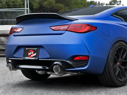 Infiniti Q60 - 2017 to 2022 - Coupe [LUXE, PURE, Premium, RED SPORT 400, SPORT] With 3.0L & AWD/RWD (Axle-Back) (Carbon Fiber Tips)