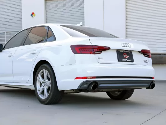 Audi A4 - 2017 to 2019 - Sedan [All] (Axle-Back) (Mach Force-Xp) (Carbon Fiber Tips)