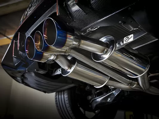 Honda Civic - 2017 to 2021 - 4 Door Hatchback [FK8 Type R, FK8 Type R Limited] (Sport Style) (Cat-Back) (Triple Blue Flame Double Wall Tips)