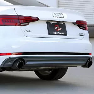 Audi A4 - 2017 to 2019 - Sedan [All] (Axle-Back) (Mach Force-Xp) (Carbon Fiber Tips)