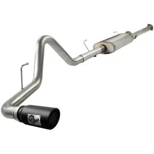 Toyota Tundra - 2010 to 2017 - 2 Door Reg Cab [Base, Base FFV, SR, SR FFV, Tundra Grade, Tundra Grade FFV] with 5.7L & 4WD/RWD (Mach Force-Xp) (Single Side Exit Black Tips) (With Long 97.2 Inch Bed) (With 145.7 Inch Wheel Base)