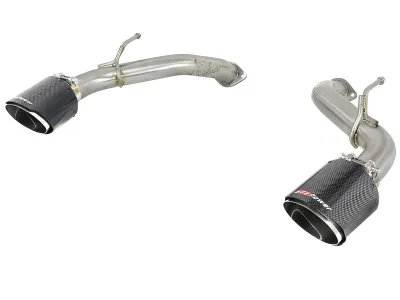 Infiniti Q60 - 2017 to 2022 - Coupe [LUXE, PURE, Premium, RED SPORT 400, SPORT] With 3.0L & AWD/RWD (Axle-Back) (Carbon Fiber Tips)