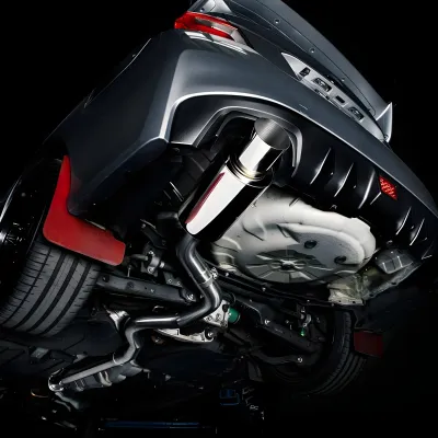 Subaru WRX - 2015 to 2021 - Sedan [All] (Single Muffler System) (Burnt Tip) : Polished Tip version shown for demonstration purposes.