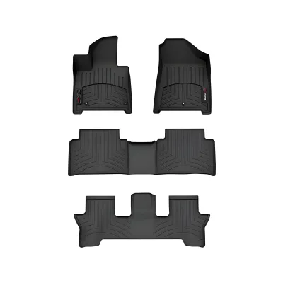Hyundai Santa Fe - 2024 to 2025 - SUV [All] (Front, Middle, and Rear Cargo Set) (Black) (With Second Row Bench Seating)