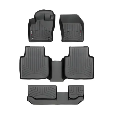 Volkswagen Tiguan - 2020 to 2024 - SUV [All] (Front, Middle, and Rear Set) (Black) (With 7 Passenger Seating)