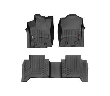 Toyota Tacoma - 2018 to 2023 - Dbl Cab [All] (Front and Rear Set) (Black) (Automatic)
