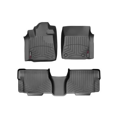 Toyota Sequoia - 2008 to 2011 - SUV [All] (Front and Middle Cargo Set) (With 8 Passenger Seating) (Black)