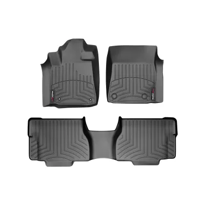 Toyota Sequoia - 2008 to 2011 - SUV [All] (Front and Middle Cargo Set) (With 7 Passenger Seating) (With Center Console) (Black)