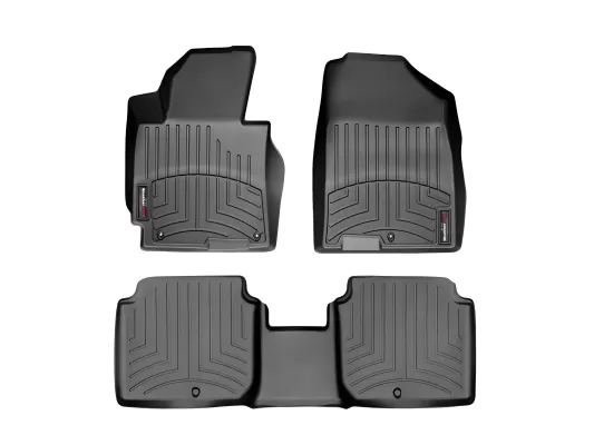 Hyundai Elantra - 2011 to 2013 - 4 Door Sedan [All] (Front and Rear Set) (Black)