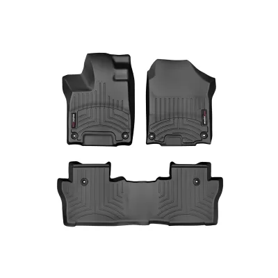 Honda Pilot - 2016 to 2022 - SUV [All] (Front and Middle Set) (Black) (8 Seat Models)