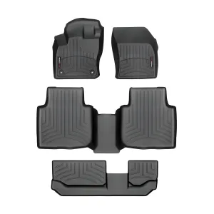 Volkswagen Tiguan - 2020 to 2024 - SUV [All] (Front, Middle, and Rear Set) (Black) (With 7 Passenger Seating)