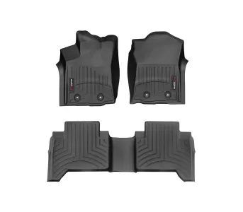 Toyota Tacoma - 2018 to 2023 - Dbl Cab [All] (Front and Rear Set) (Black) (Automatic)