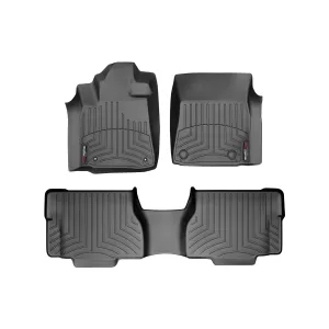 Toyota Sequoia - 2008 to 2011 - SUV [All] (Front and Middle Cargo Set) (With 7 Passenger Seating) (With Center Console) (Black)