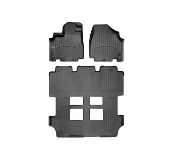 Honda Odyssey - 2011 to 2017 - Minivan [All] (Front, Middle, and Rear Set) (Split First Row) (Black)