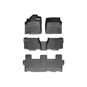 Toyota Sequoia - 2012 to 2022 - SUV [All] (Front, Middle, and Rear Cargo Set) (With 8 Passenger Seating) (Black)