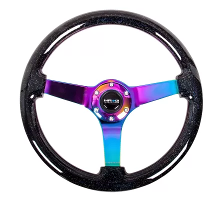 Universal (Rigid) (Black Sparkle Rim, Neo-Chrome Spokes) (350mm Diameter) (3