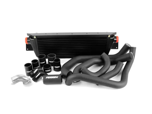 Subaru Impreza - 2008 to 2014 - All [WRX, WRX Limited, WRX Premium] (Front Mount Kit) (Black Core) (Black Tubes)