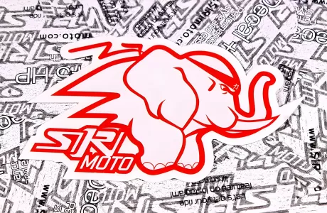 General Representation Audi A7 SiriMoto Elephant Mascot Die Cut Vinyl Decal