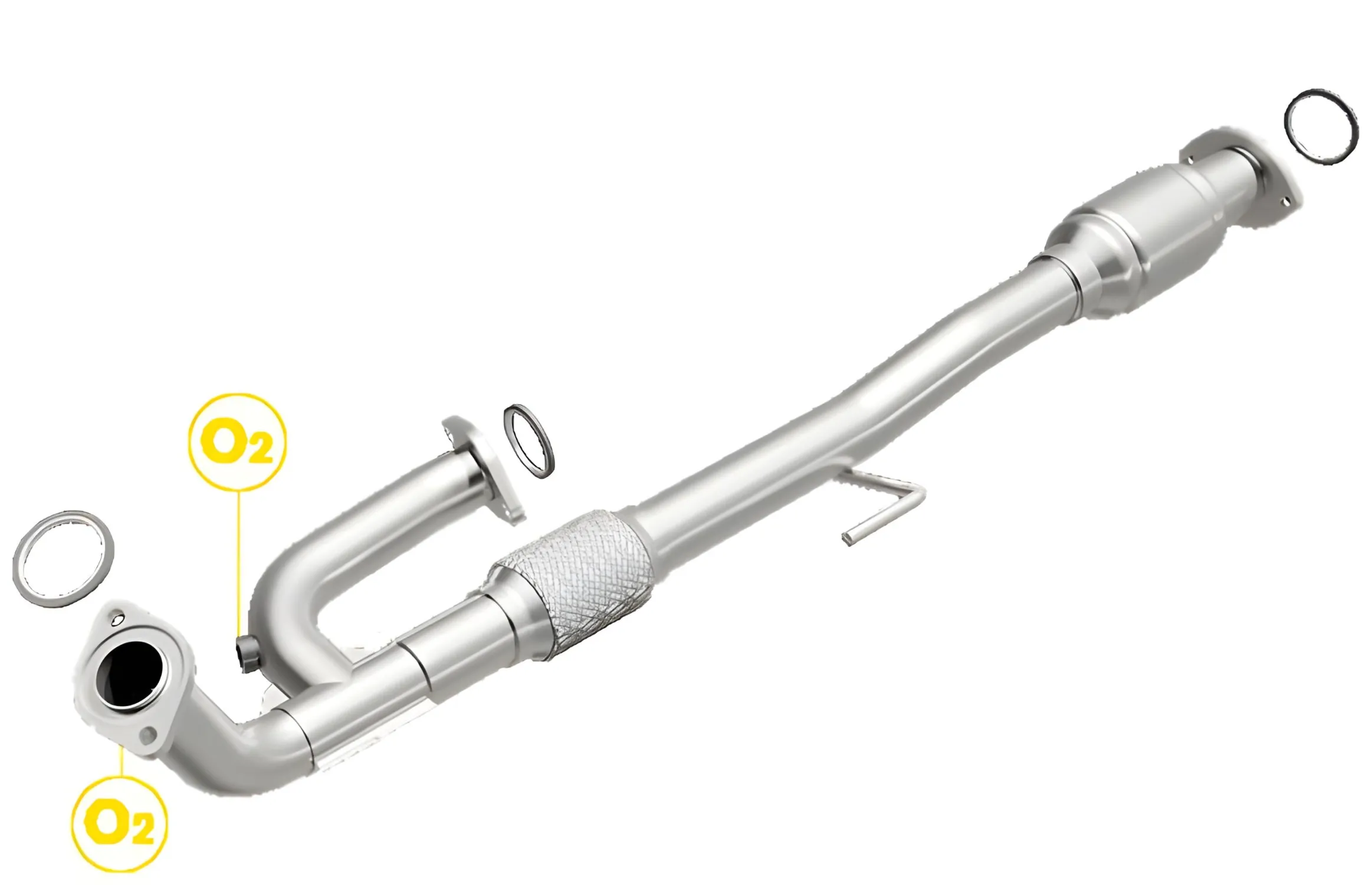 MagnaFlow Downpipe With High Flow Catalytic Converter for 2002 Toyota Camry