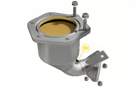 2018 Nissan Altima MagnaFlow Downpipe With High Flow Catalytic Converter