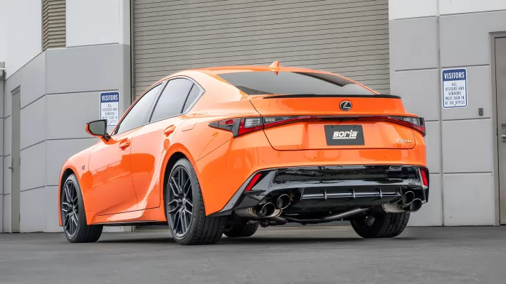 Lexus RCF - 2015 to 2025 - Coupe [All] (S-Type Exhaust) (Axle-Back Exhaust) (Quad Black Chrome Tips)
