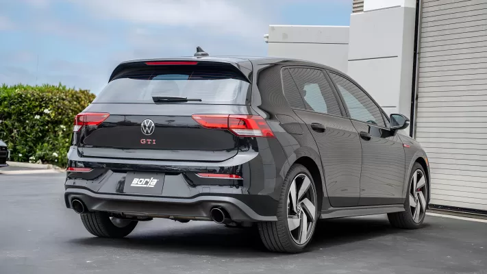 Volkswagen Golf GTI - 2022 to 2025 - Hatchback [All] (S-Type Exhaust) (Cat-Back Exhaust) (Black Chrome Tips)