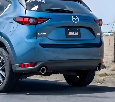 Mazda CX5 - 2017 to 2025 - SUV [2.5 S, 2.5 S Carbon Ed., 2.5 S Preferred, 2.5 S Premium, 2.5 S Premium Plus, 2.5 S Select, Carbon Ed., Grand Select, Grand Touring, Sport, Touring] with 2.5L & AWD/FWD (S-Type Exhaust) (Axle-Back Exhaust) (Dual Polished Tips)