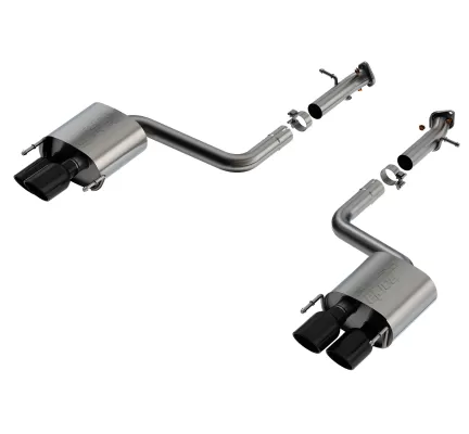 Lexus RCF - 2015 to 2025 - Coupe [All] (S-Type Exhaust) (Axle-Back Exhaust) (Quad Black Chrome Tips)