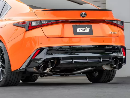 Lexus RCF - 2015 to 2025 - Coupe [All] (S-Type Exhaust) (Axle-Back Exhaust) (Quad Black Chrome Tips)