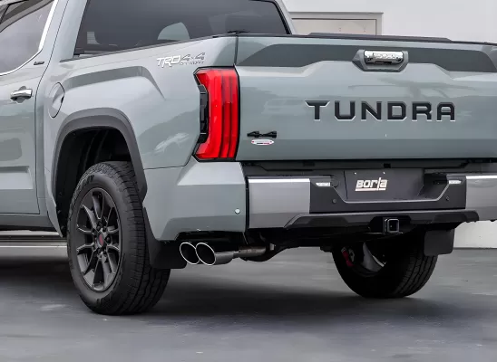 Toyota Tundra - 2022 to 2025 - CrewMax [All] (S-Type Exhaust) (Cat-Back Exhaust) (Polished Tips) (With Short Bed)