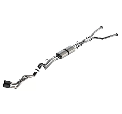 Toyota Tundra - 2022 to 2025 - CrewMax [All] (ATAK Exhaust) (Cat-Back Exhaust) (Carbon Fiber Tips) (With Short Bed)