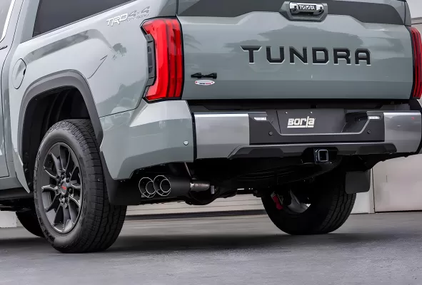Toyota Tundra - 2022 to 2025 - CrewMax [All] (ATAK Exhaust) (Cat-Back Exhaust) (Carbon Fiber Tips) (With Short Bed)