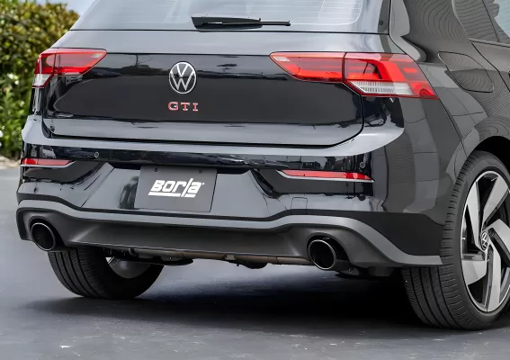 Volkswagen Golf GTI - 2022 to 2025 - Hatchback [All] (S-Type Exhaust) (Cat-Back Exhaust) (Black Chrome Tips)
