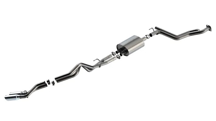 Toyota Tacoma - 2024 to 2026 - All [SR5, TRD Off Road, TRD Off Road Hybrid, TRD Sport, TRD Sport Hybrid, Trailhunter] with 2.4L & 4WD/RWD (S-Type Exhaust) (Dual Polished Tips) (Rear Coil Spring Models Only)