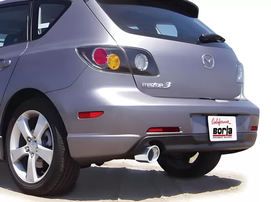 Mazda MAZDA3 - 2004 to 2009 - All [SP23 Special Ed., s, s Grand Touring, s Sport, s Touring] (S-Type Exhaust) (Single Round Rolled Angle-Cut Lined Tip)