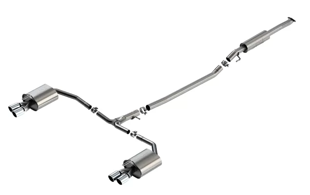 Hyundai Sonata - 2021 to 2023 - Sedan [N Line, N Line Night Ed.] (S-Type Exhaust) (Quad Round Rolled Angle-Cut Tips)