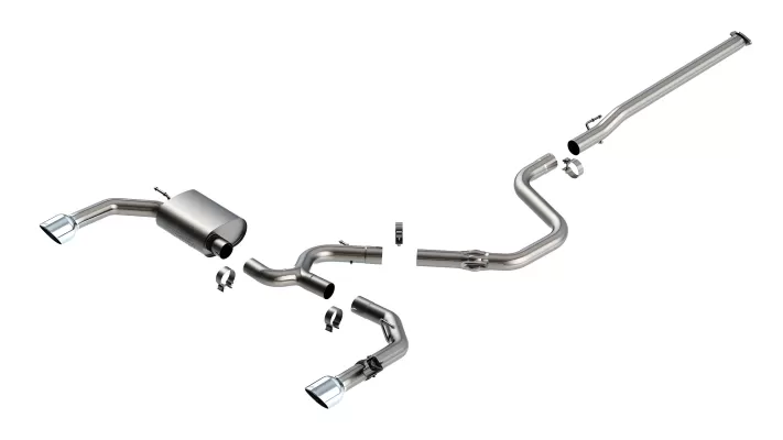 Hyundai Elantra - 2022 to 2025 - Sedan [N] (ATAK Exhaust) (Dual Rolled Angle-Cut Polished Tips)