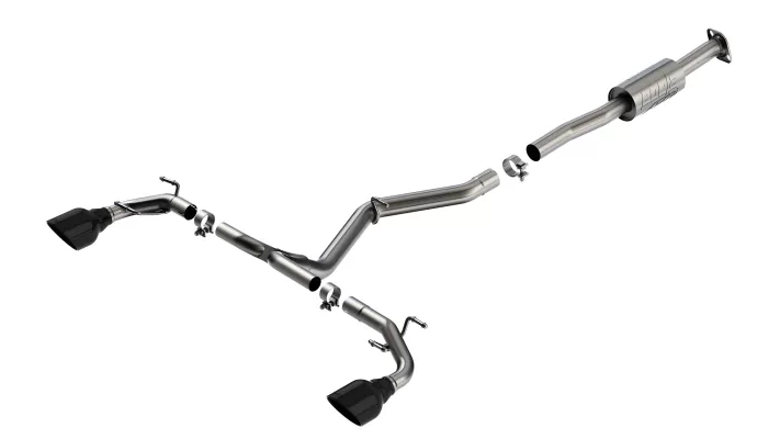 Toyota GR86 - 2022 to 2025 - Coupe [All] (ATAK Exhaust) (Dual Rolled Angle-Cut Black Chrome Tips)