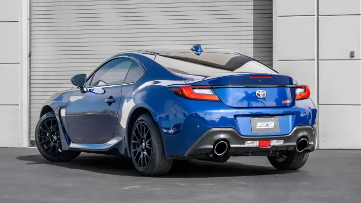 Subaru BRZ - 2022 to 2025 - Coupe [All] (S-Type Exhaust) (Dual Rolled Angle-Cut Polished Tips)