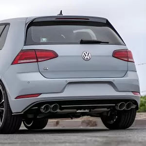 Volkswagen Golf R - 2018 to 2019 - Hatchback [All] (S-Type Exhaust) (Quad Brushed Stainless Steel Tips) (Post-Facelift) (Un-Resonated)