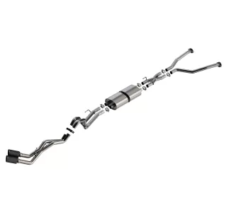 Toyota Tundra - 2022 to 2025 - CrewMax [All] (ATAK Exhaust) (Cat-Back Exhaust) (Carbon Fiber Tips) (With Short Bed)