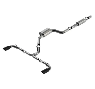 Volkswagen Golf GTI - 2022 to 2025 - Hatchback [All] (S-Type Exhaust) (Cat-Back Exhaust) (Black Chrome Tips)