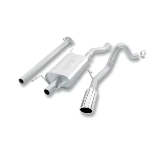Toyota Tacoma - 2005 to 2012 - 4 Door Dbl Cab [Base 4.0L 4WD, PreRunner 4.0L] (S-Type Exhaust) (Polished Angle Rolled Tip) (With Long 6' 2