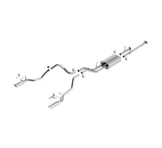 Toyota Tundra - 2009 to 2013 - 2 Door Reg Cab [Base, Base FFV, Tundra Grade, Tundra Grade FFV] with 4.6L/5.7L & 4WD/RWD (Touring Exhaust) (Dual Polished Angle Rolled Tips) (With Long 8' 2